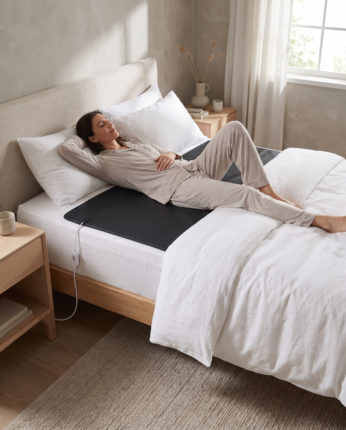 Leather Grounding Mattress Pad | Conductive Earthing Sleep Mat