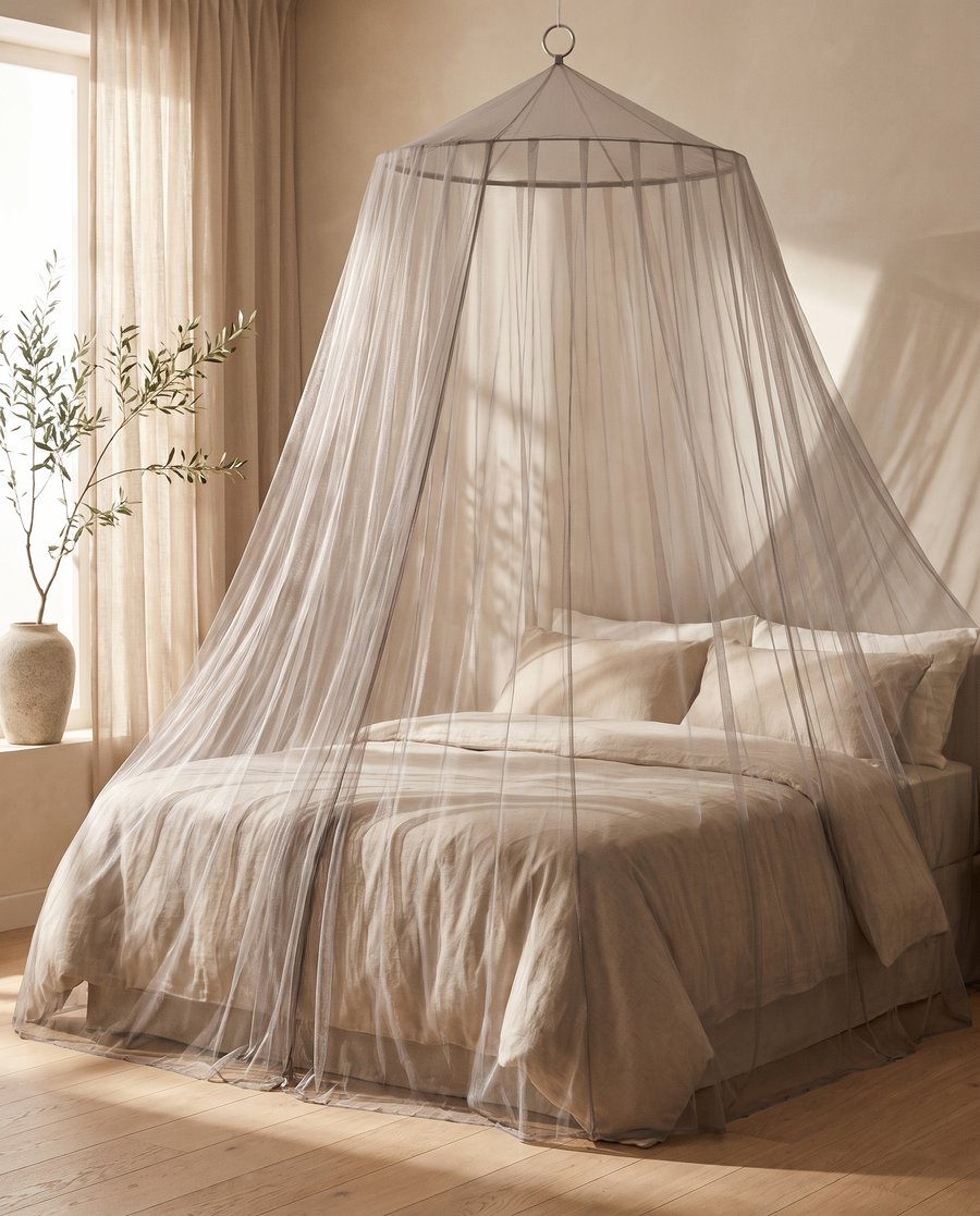 EMF Shielding Silver-Fibre Bed Canopy | RF Shielding