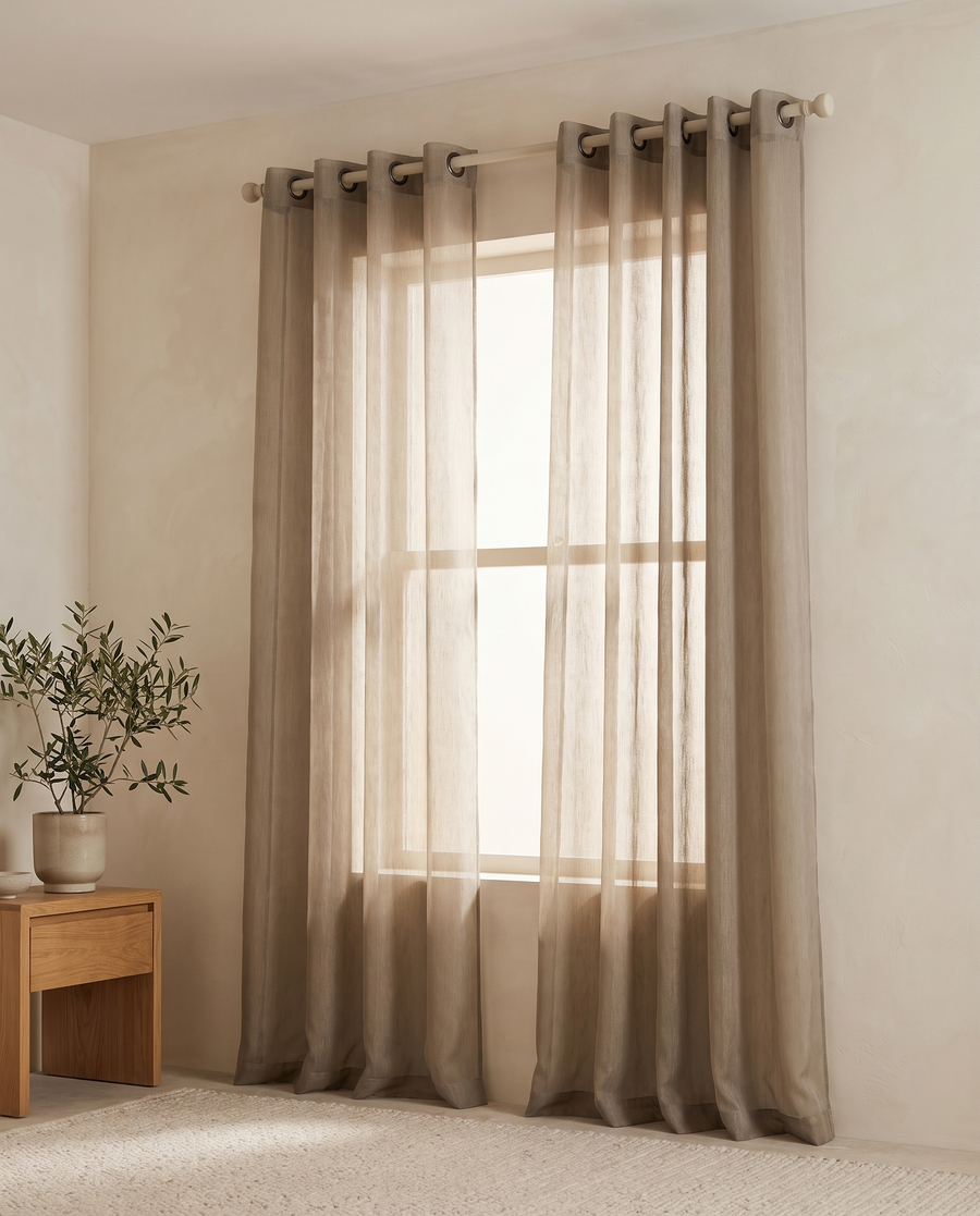Silver-Coated RF Shielding Curtain Set | EMF Shielding Window Panels