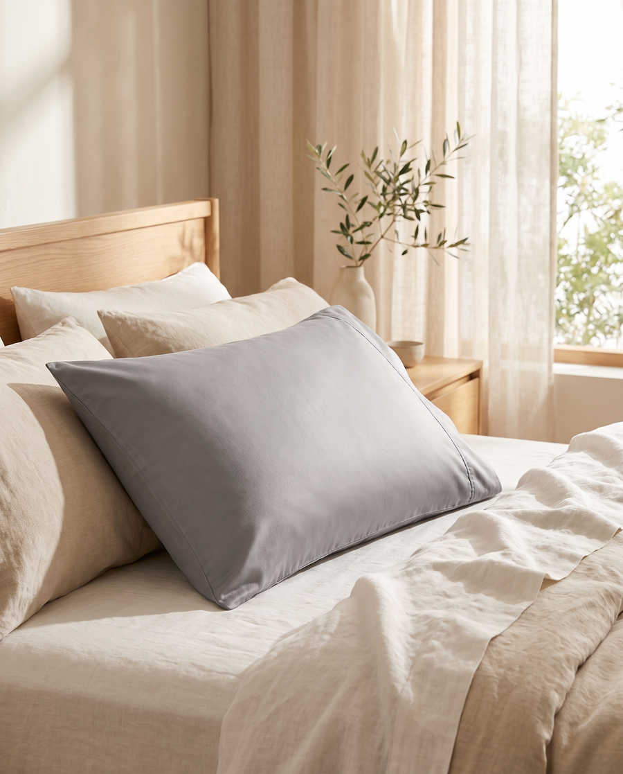 Silver-Fibre Grounding Pillowcase | Premium Earthing Pillow Cover
